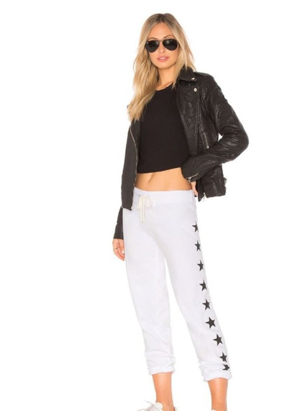 Monrow Foil Stars Vintage Sweats